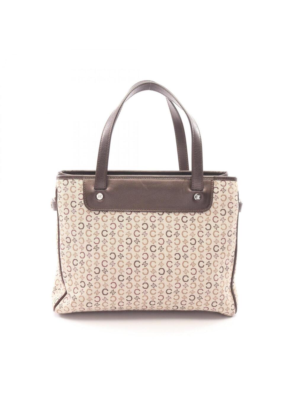 Celine C Macadam Handbag Canvas Leather #278156C35B